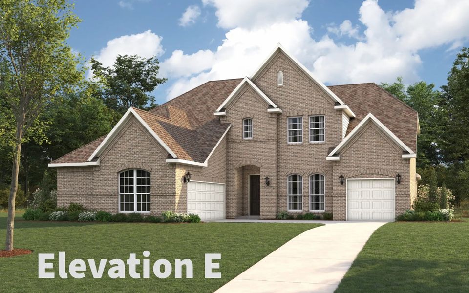 Representative exterior photo of a completed home built from the Trinity by Stonehollow Homes in River Ranch, Van Alstyne, TX (Image 12). Representative exterior photo of a completed home built from the Trinity by Stonehollow Homes in River Ranch, Van Alstyne, TX (Image 12).