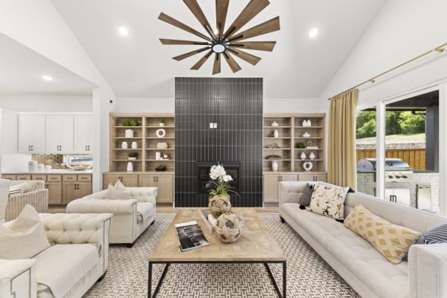 Furnished interior view inside a new home in The Highlands, Rockwall (Image 6).