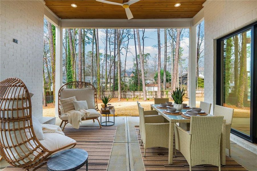 Exterior details and patio area of a home in , Alpharetta (Image 34).