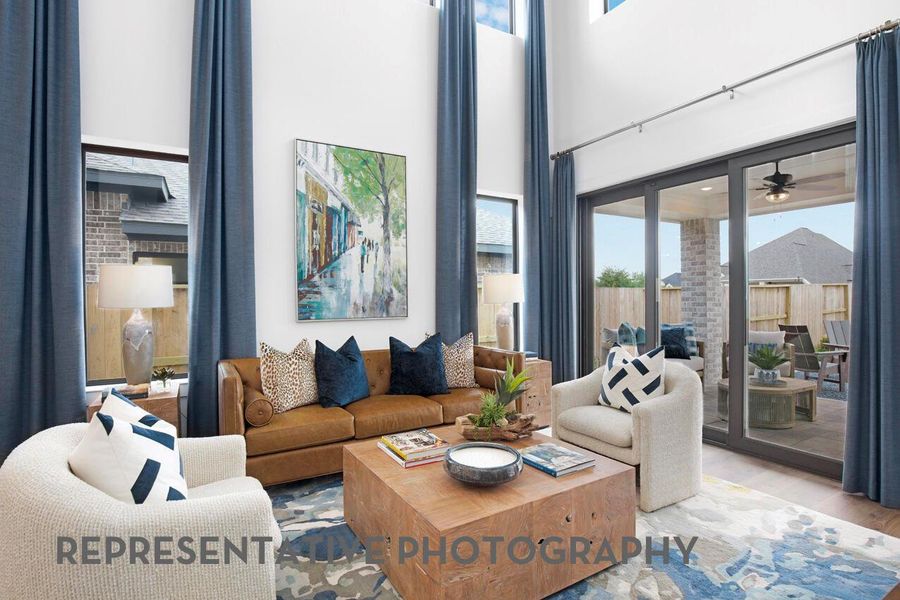 Furnished interior view inside a new home in Santa Rita Ranch, Liberty Hill (Image 6).