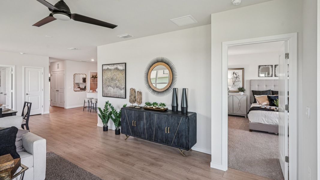 Furnished interior view inside a new home in Palmetto Landing at Babcock Ranch Express, Punta Gorda (Image 8).
