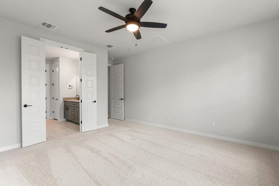 Spacious, unfurnished interior of a new home in Terrace Collection at Heritage, Dripping Springs (Image 15). Spacious, unfurnished interior of a new home in Terrace Collection at Heritage, Dripping Springs (Image 15).