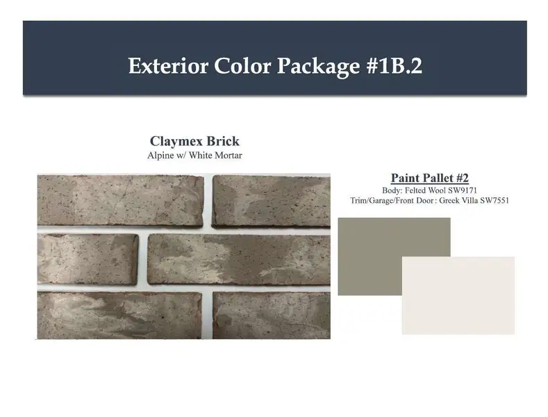 Sample of building materials used in homes in Westridge Cove, Conroe (Image 3).