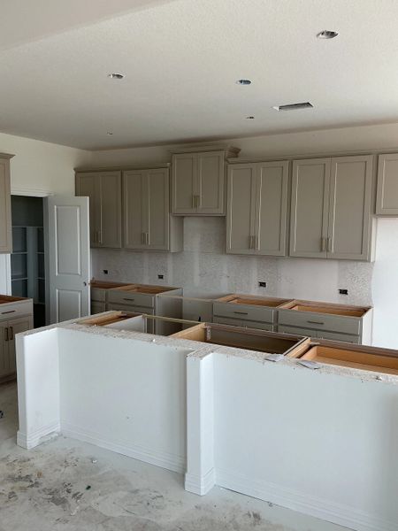 Construction progress- kitchen