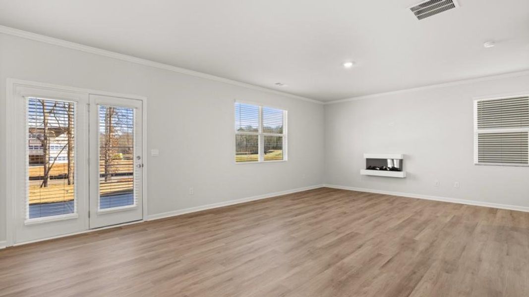 Spacious, unfurnished interior of a new home in Braselton Village, Braselton (Image 9). Spacious, unfurnished interior of a new home in Braselton Village, Braselton (Image 9).