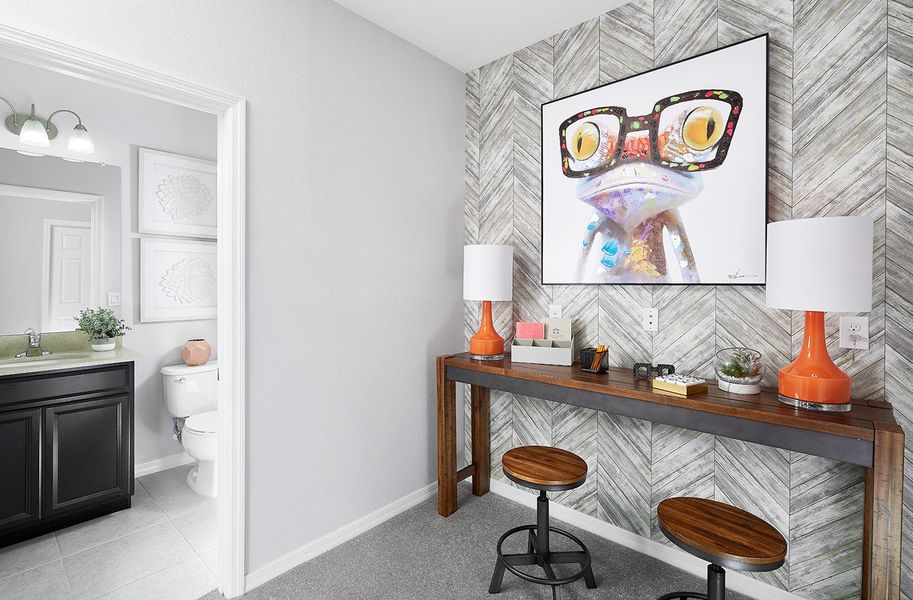 Representative furnished interior of a home built from the Kennedy by Park Square Residential in Brixton, St. Cloud (Image 8).