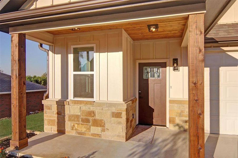 Lovely covered front porch