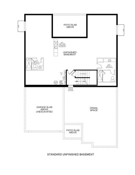 2D floor plan layout for the 6215 by Scott Felder Homes in Westerly, Erie, CO (Image 4). 2D floor plan layout for the 6215 by Scott Felder Homes in Westerly, Erie, CO (Image 4).