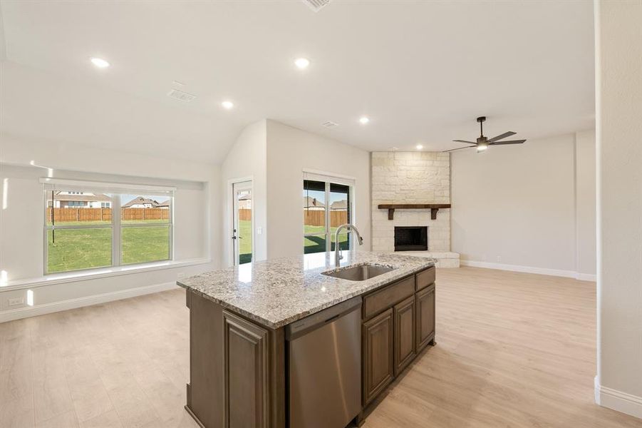 Furnished interior view inside a new home in Coyote Crossing, Godley (Image 14).