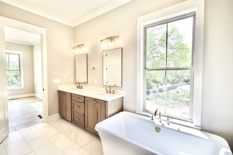Furnished interior view inside a new home in Creekside, Cleveland (Image 17).