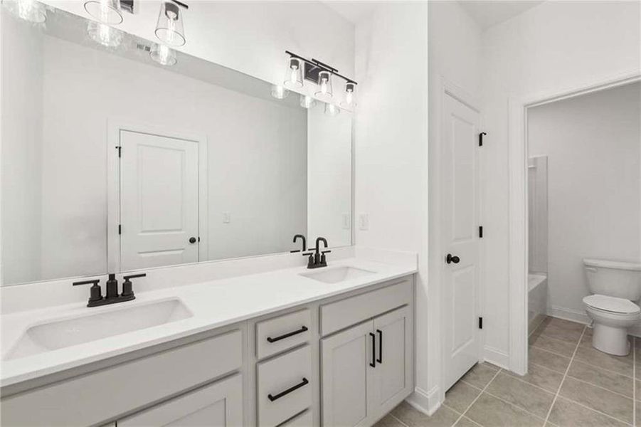 Furnished interior view inside a new home in East Harbor II at Chestatee, Dawsonville (Image 10).