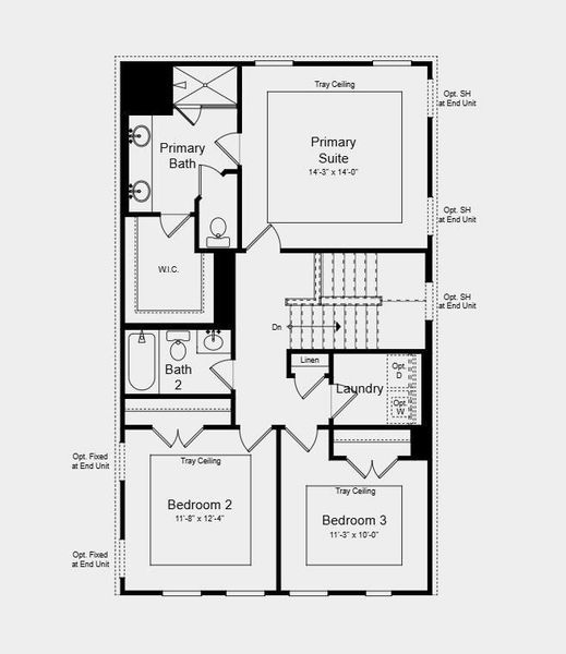 2D floor plan layout of this home in Dreycott, Lawrenceville, GA (Image 3).