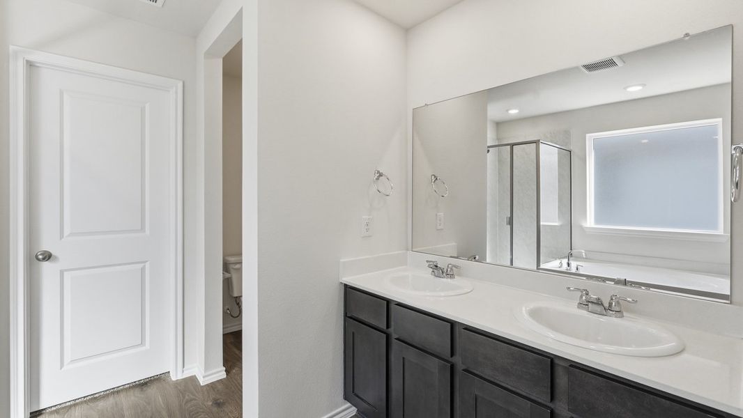 Furnished interior view inside a new home in Windrose, Pilot Point (Image 4).