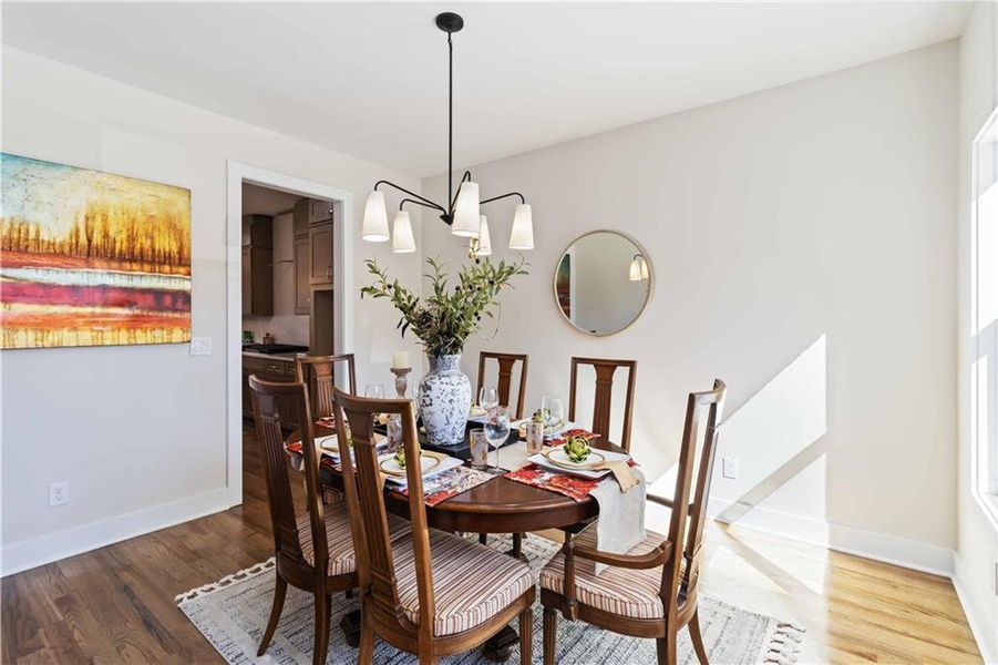 Furnished interior view inside a new home in , Atlanta (Image 13).