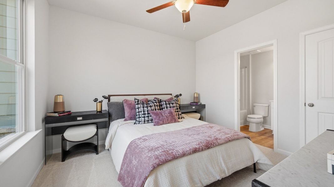 Representative furnished interior of a home built from the Stonefield - Side Entry by DRB Homes in Brighton, Locust Grove (Image 32).