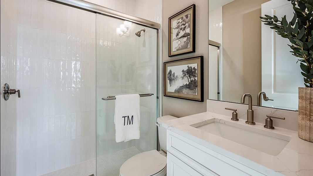 Furnished interior in a model home at Ardisia Park in New Smyrna Beach (Image 19).