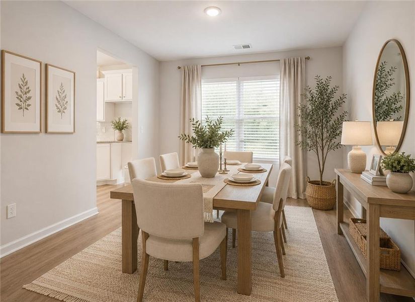 Furnished interior view inside a new home in Vickers Point - Single Family, Fairburn (Image 15).
