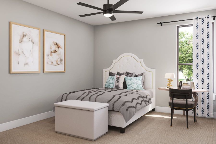 Representative furnished interior of a home built from the Veneto by Tri Pointe Homes in Legacy Grove, Montgomery (Image 26).