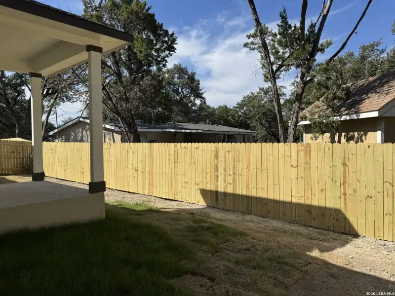Exterior details and patio area of a home in , Spring Branch (Image 23).
