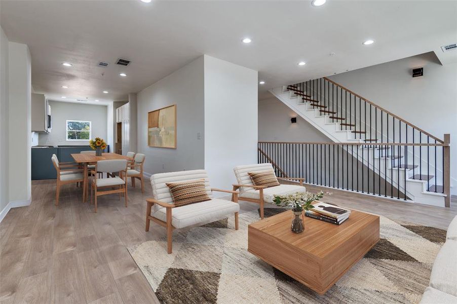 Furnished interior view inside a new home in , Irving (Image 10).