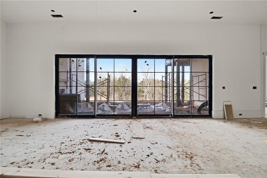 In-progress construction of a new home in , Alpharetta, GA (Image 47).