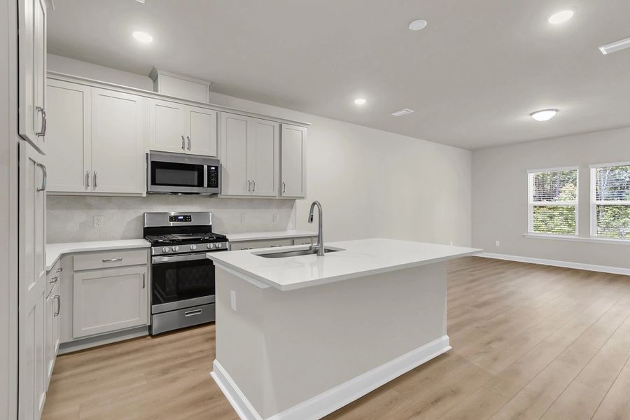 Similar Palmetto floorplan for inspiration - features and finishes vary