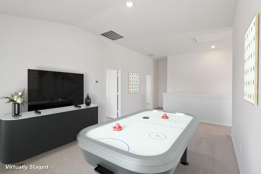 Furnished interior view inside a new home in Pine Lake Cove - Premier Series, Montgomery (Image 11).