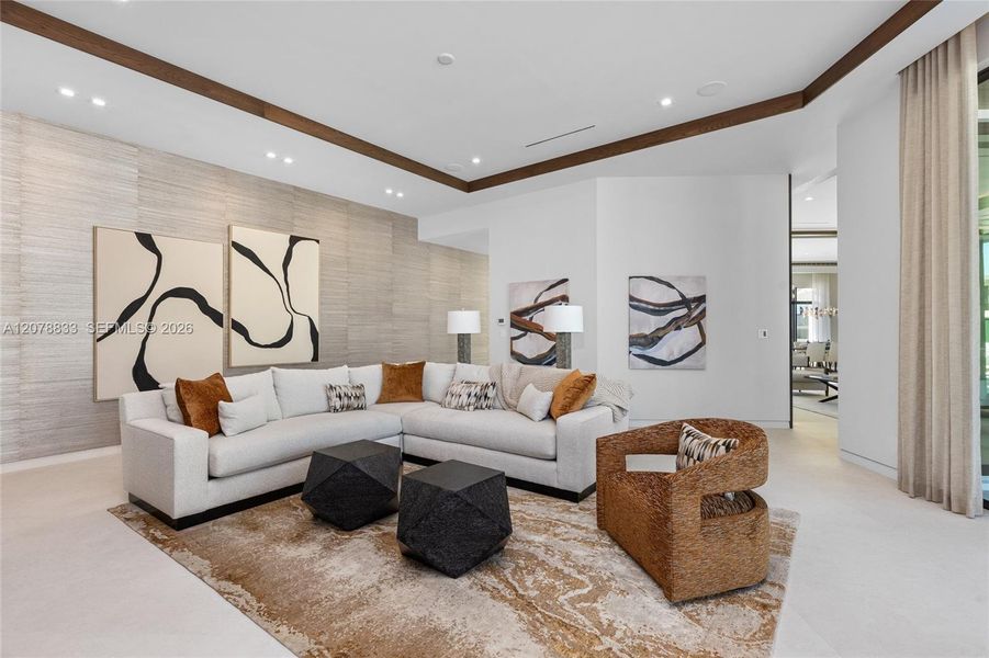 Furnished interior view inside a new home in , Fort Lauderdale (Image 17). Furnished interior view inside a new home in , Fort Lauderdale (Image 17).