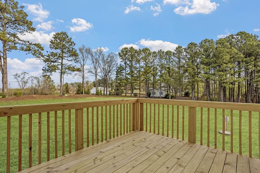 Exterior details and patio area of a home in Cambridge Reserve, Angier (Image 3). Exterior details and patio area of a home in Cambridge Reserve, Angier (Image 3).