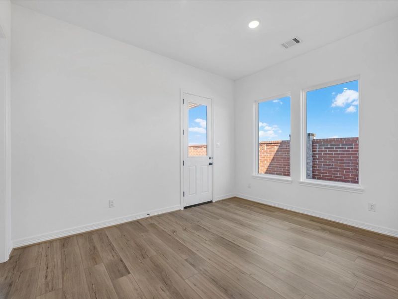 Dining space. Sample product photo. Actual exterior and interior selections may vary by homesite. Photo may be virtually staged.