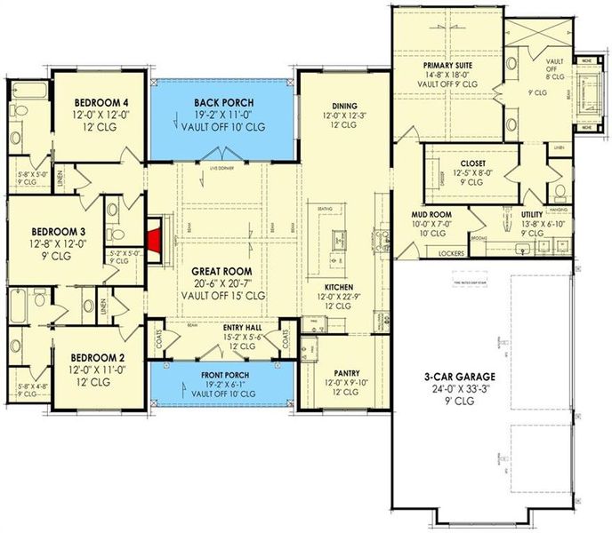 2D floor plan layout of this home in , Acworth, GA (Image 6).