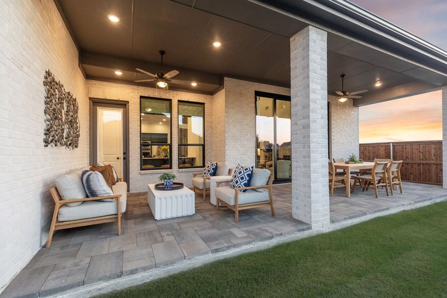 Representative Patio - some options shown