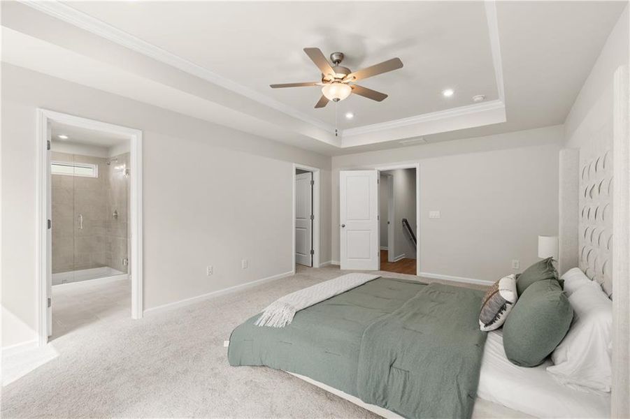 Furnished interior view inside a new home in The Village at Shallowford, Kennesaw (Image 12).