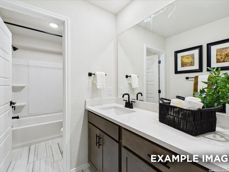 Furnished interior view inside a new home in Meadows at Oak Creek, San Antonio (Image 21). Furnished interior view inside a new home in Meadows at Oak Creek, San Antonio (Image 21).