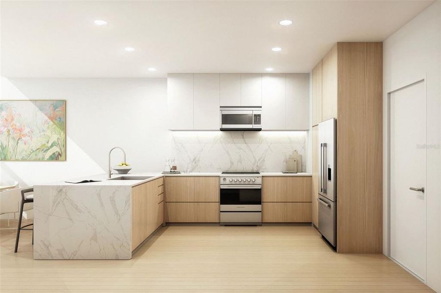 Furnished interior in a model home at Bath and Racquet Residences and Club in Sarasota (Image 21).