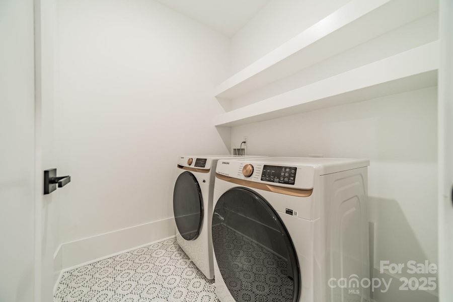 Laundry on Upper Floor with Bedrooms