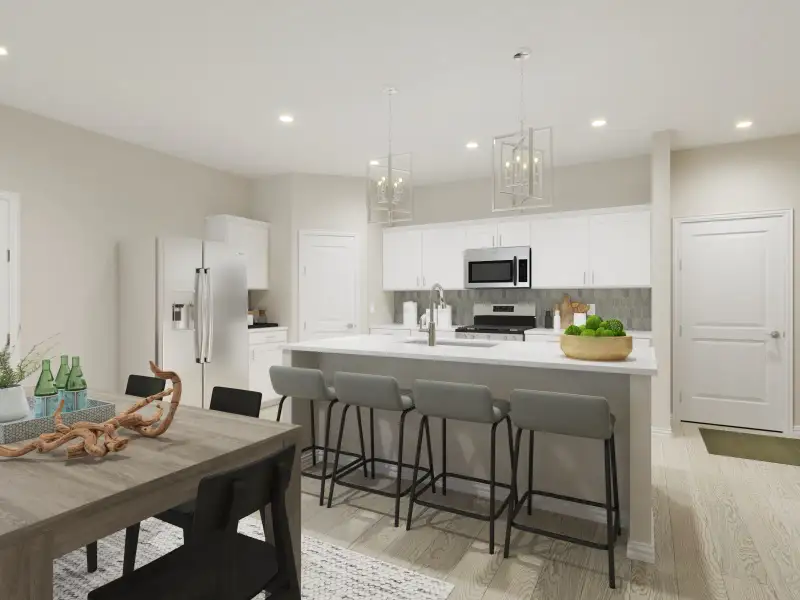 Furnished interior view inside a new home in Oak Ridge Park, Corinth (Image 3).
