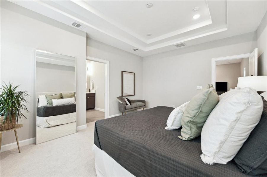 This private sanctuary is designed for comfort and relaxation, offering a luxurious en-suite bath with premium finishes.