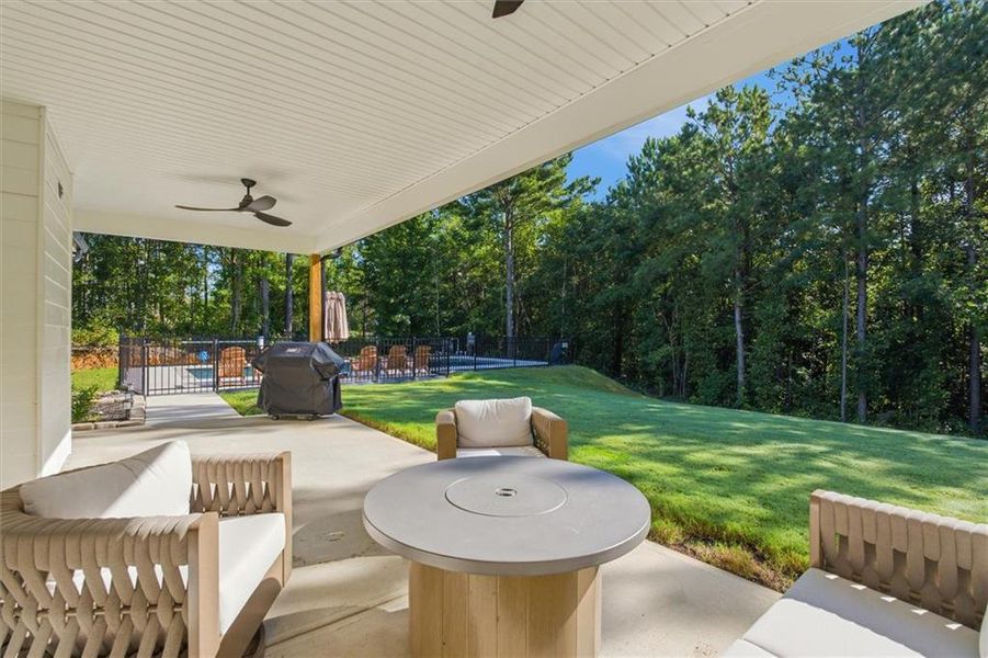 Exterior details and patio area of a home in , Rockmart (Image 25). Exterior details and patio area of a home in , Rockmart (Image 25).