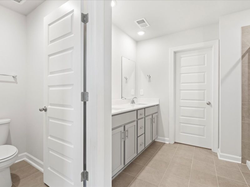 Furnished interior view inside a new home in The Farm at Wells Creek - Signature Collection, Gray Court (Image 3).