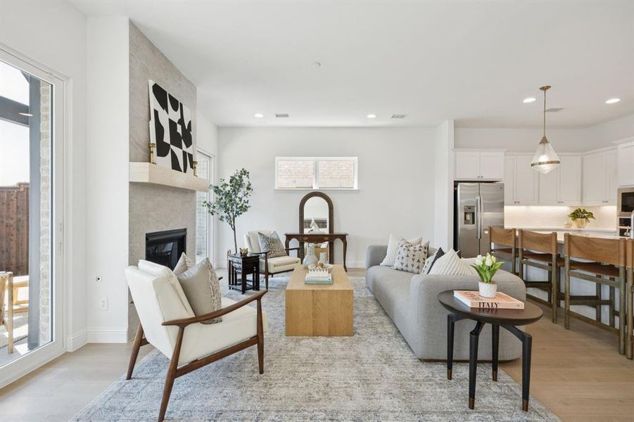 Furnished interior view inside a new home in , Dallas (Image 7). Furnished interior view inside a new home in , Dallas (Image 7).