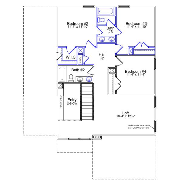 2D floor plan layout of this home in Arcadia, Myrtle Beach, SC (Image 3).
