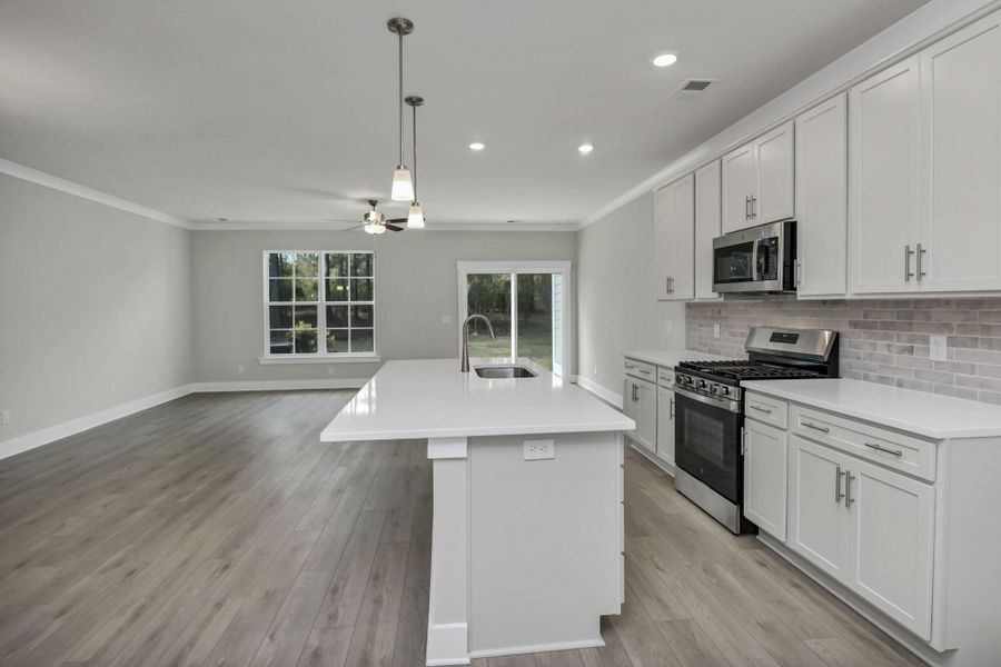Furnished interior view inside a new home in Lake Carolina Townhomes, Columbia (Image 8).