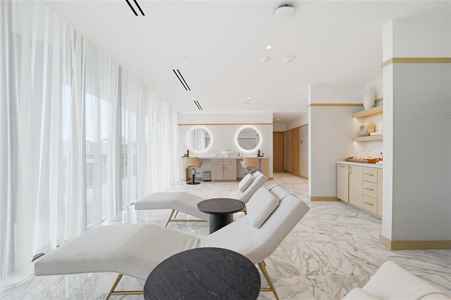 Furnished interior view inside a new home in , Tampa (Image 40).