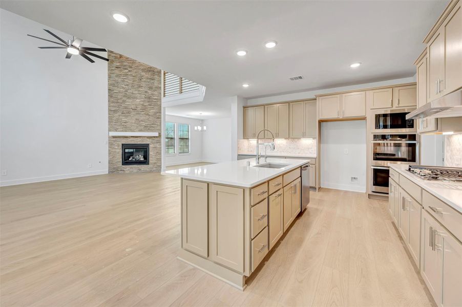 Furnished interior view inside a new home in The Oaks on 6th Street, Magnolia (Image 9).