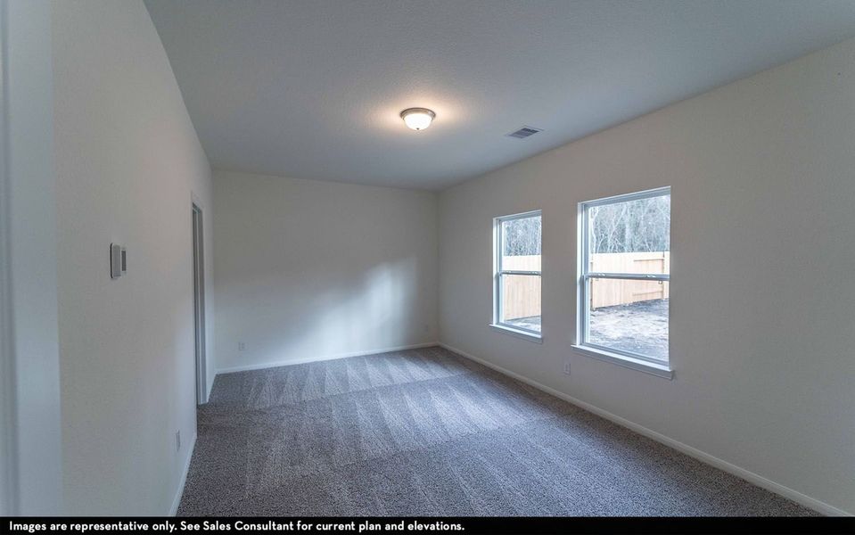 Representative unfurnished interior of a home built from the Lavaca by CastleRock Communities in Austin Colony, Brazoria (Image 12).