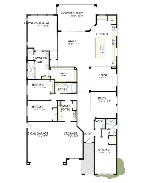 2D floor plan layout of this home in Skyline at Verrado Regent Hills, Buckeye, AZ (Image 2). 2D floor plan layout of this home in Skyline at Verrado Regent Hills, Buckeye, AZ (Image 2).