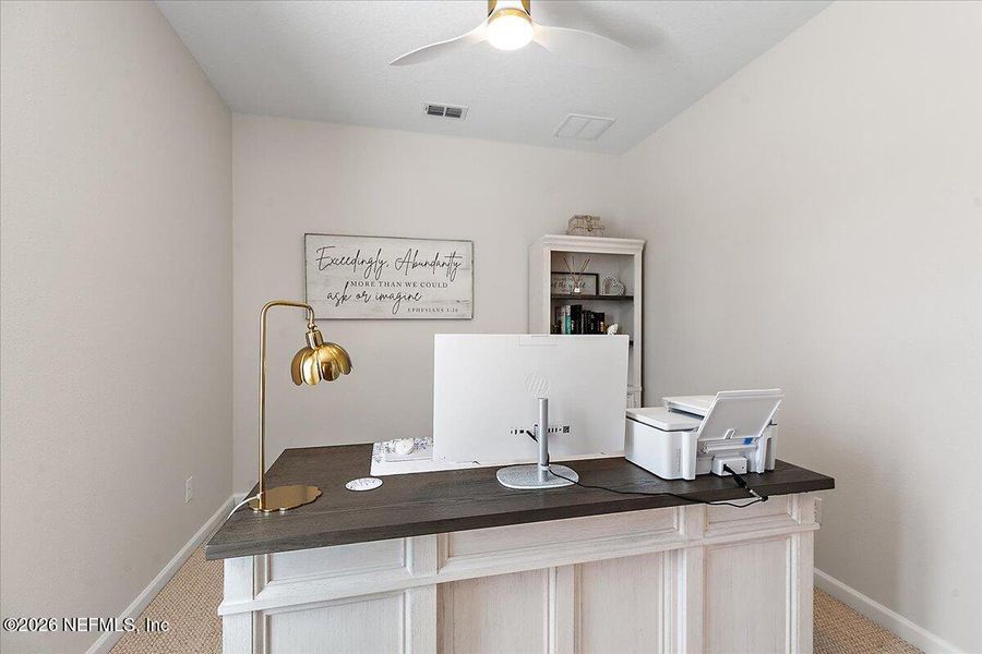 Furnished interior view inside a new home in Edenbrooke at Hyland Trail | 55+, Green Cove Springs (Image 17).