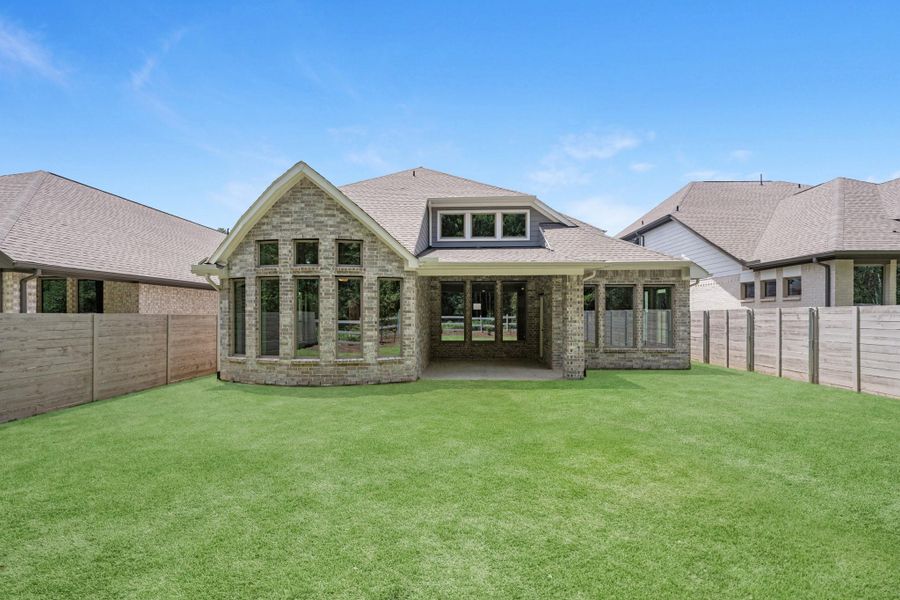 View of the home from the back fence.