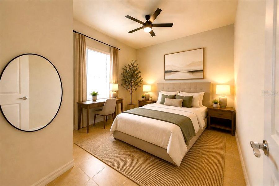 Furnished interior view inside a new home in , Orlando (Image 23).